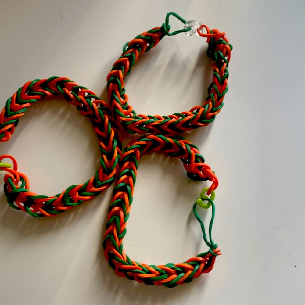 Rubber band bracelet handmade